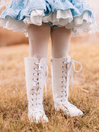 Luxe Tall Lace Boots - ready to ship