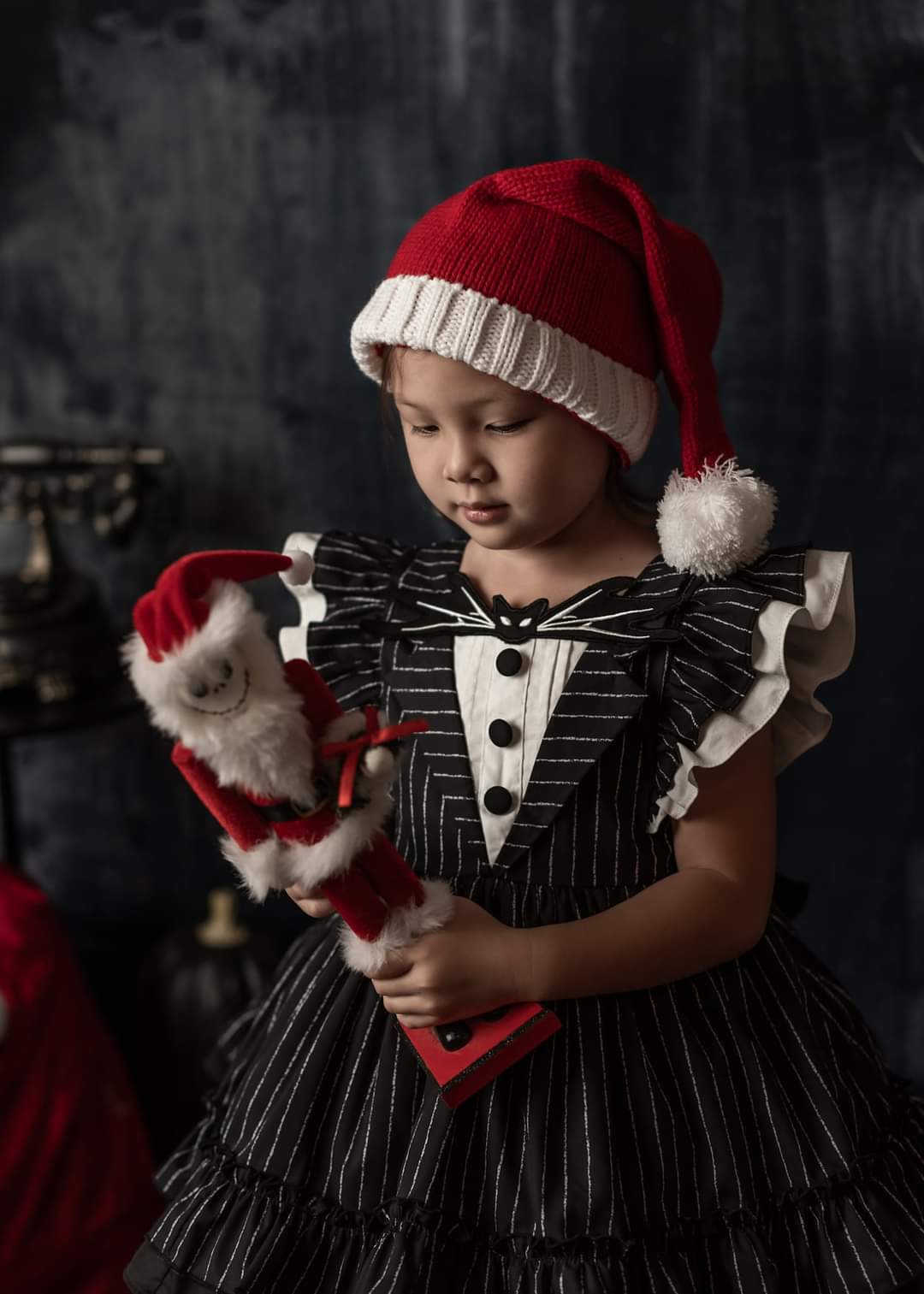 Knit Santa hat - family match