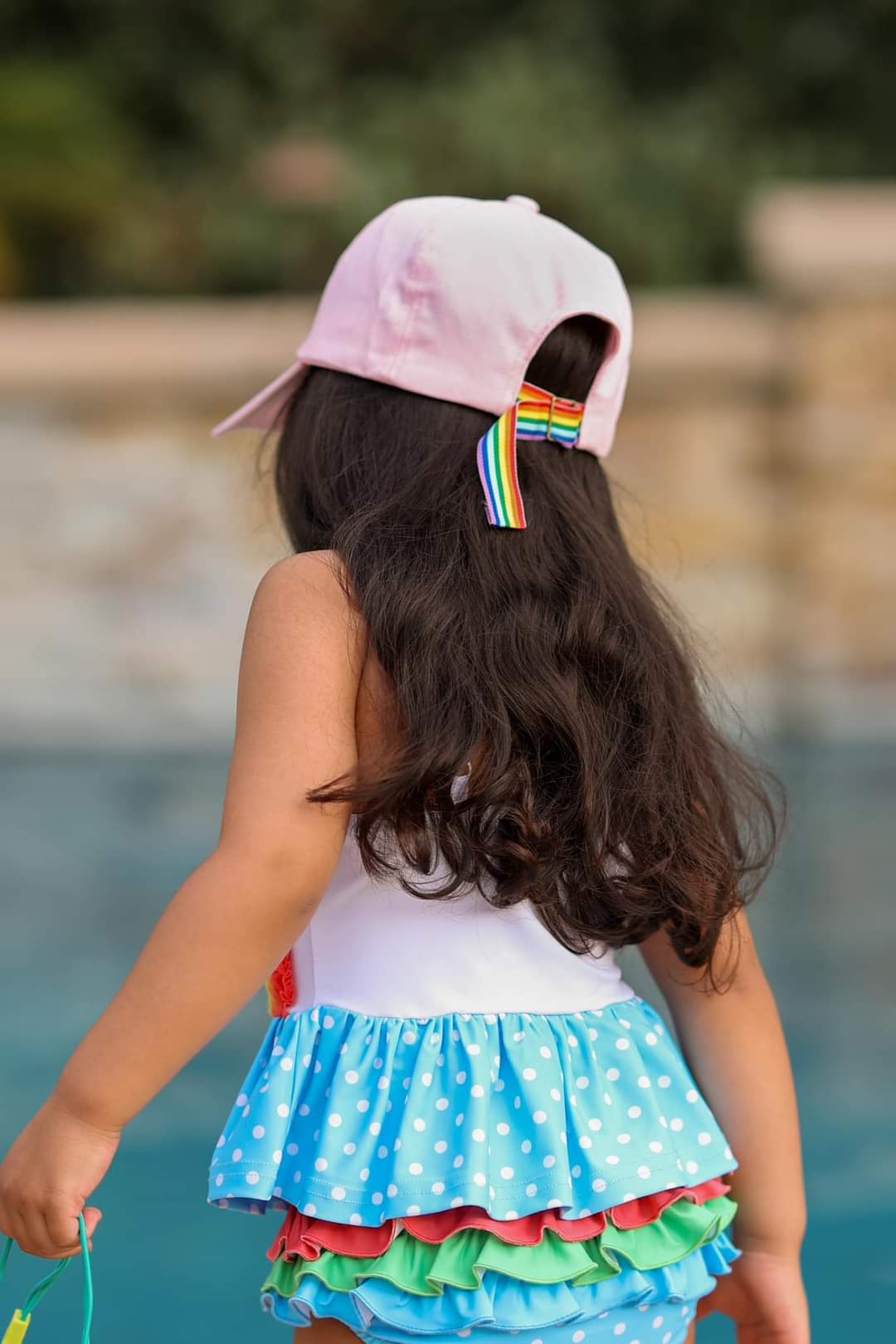 Chenille rainbow ball cap Hat (kids)