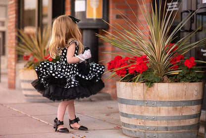 Aubrey Bow Shoes Patent red and black