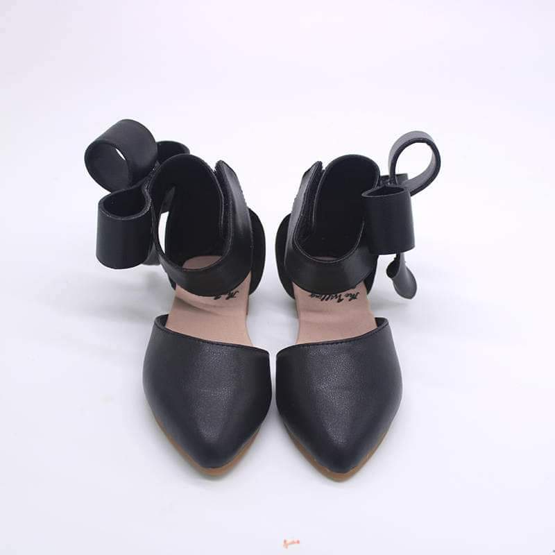 Aubrey Bow Shoes black and red