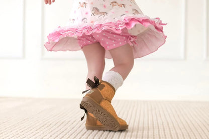 Winter twinkle sparkle cozy boots