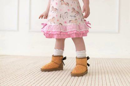 Winter twinkle sparkle cozy boots