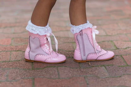 Esmeralda Spanish patent and suede boots