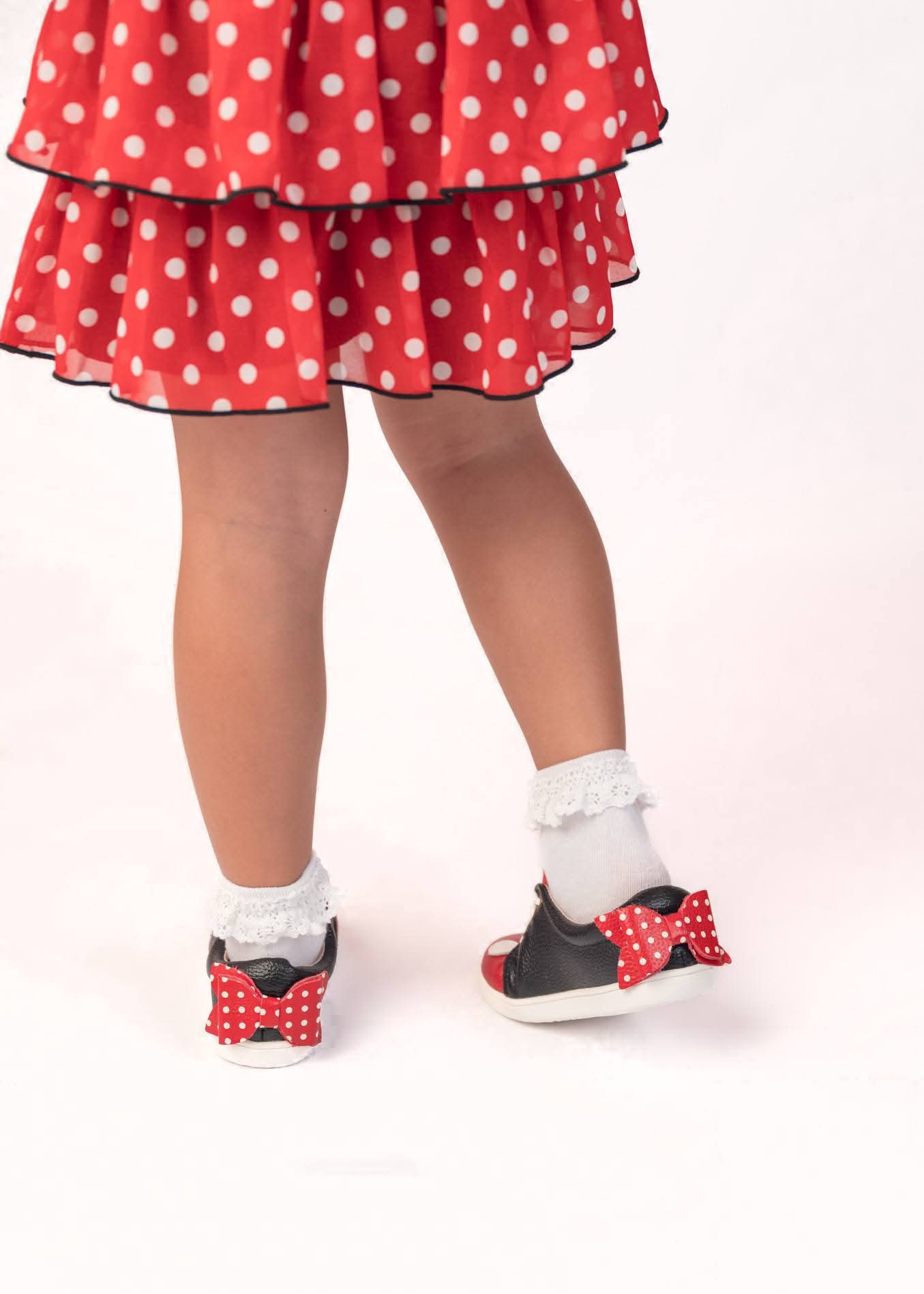 Millie sneakers - Magical Mouse and solid Black