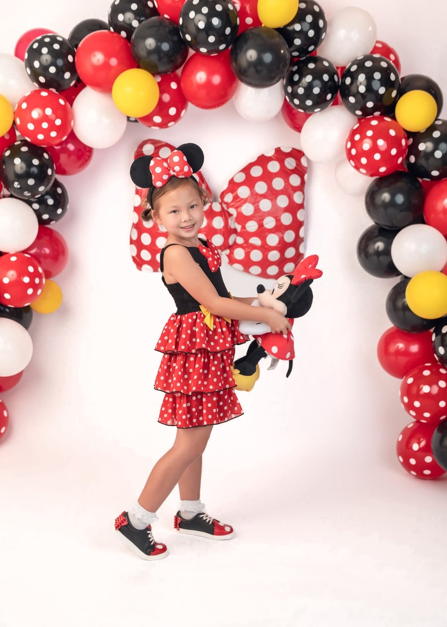 Millie sneakers - Magical Mouse and solid Black