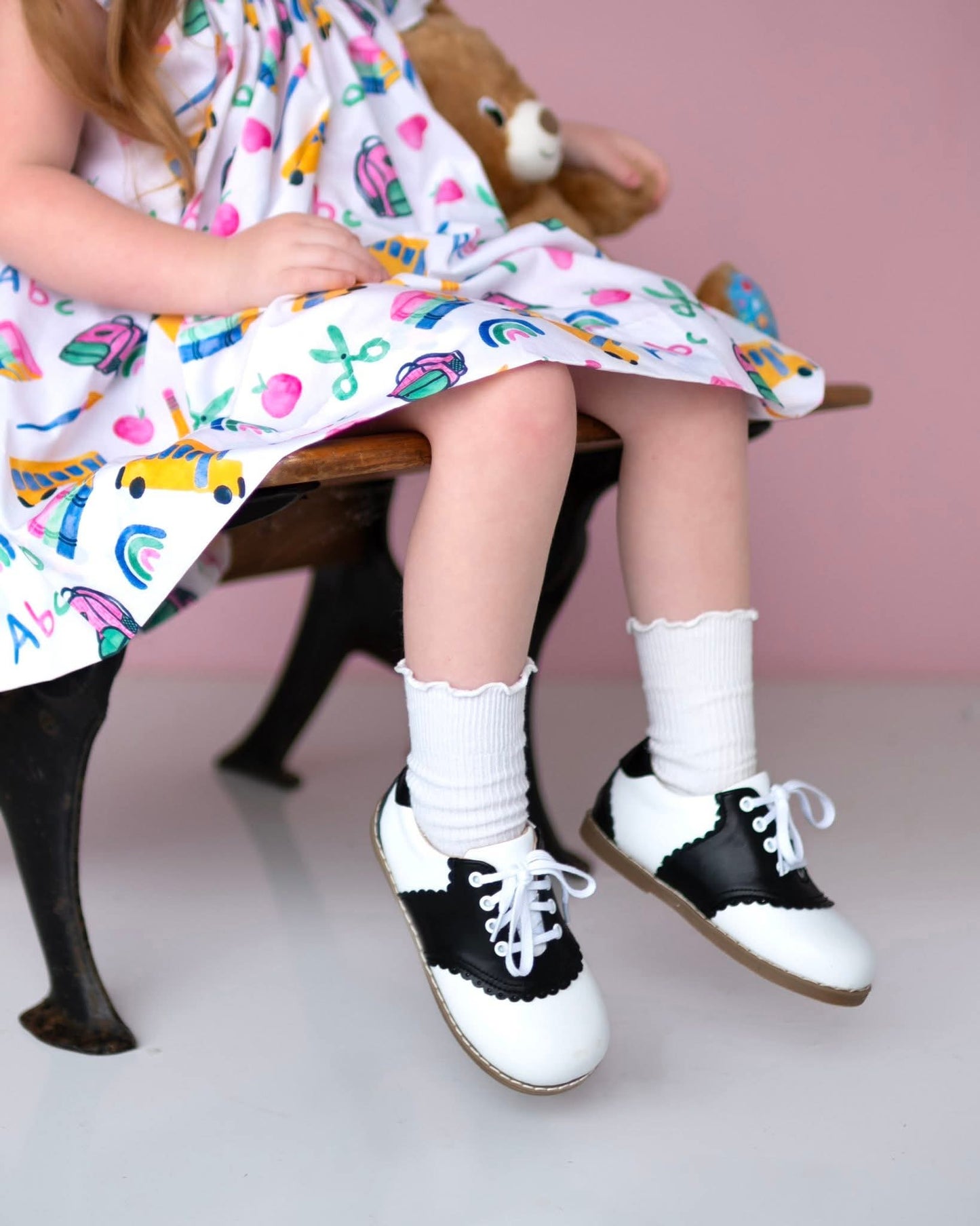 Saddle sweetheart girls vintage shoe