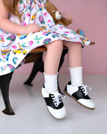 Saddle sweetheart girls vintage shoe