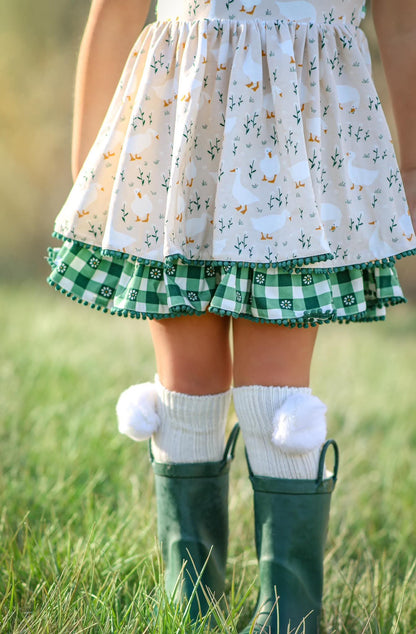Sweet puff furry pom socks