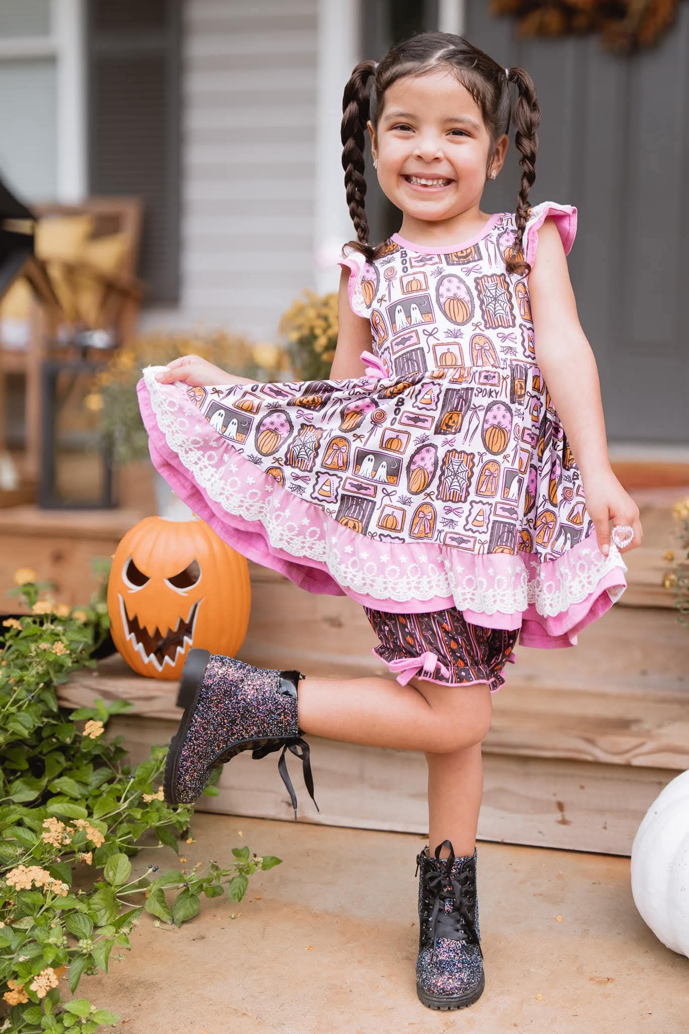 Sparkle squad glitter combat boots