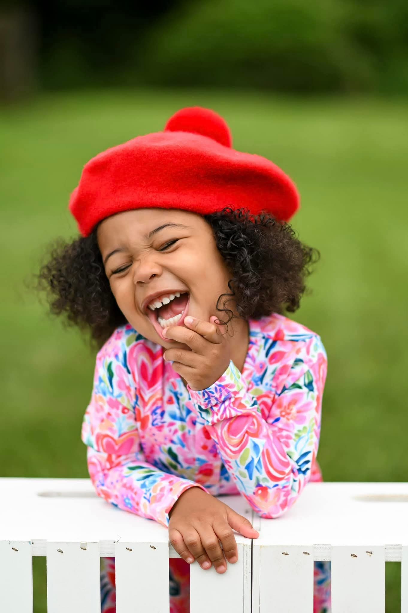 Pom painter beret child and adult match
