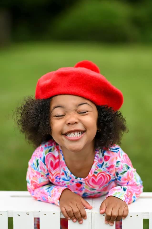 Pom painter beret child and adult match