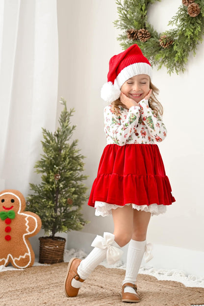 Knit Santa hat - family match