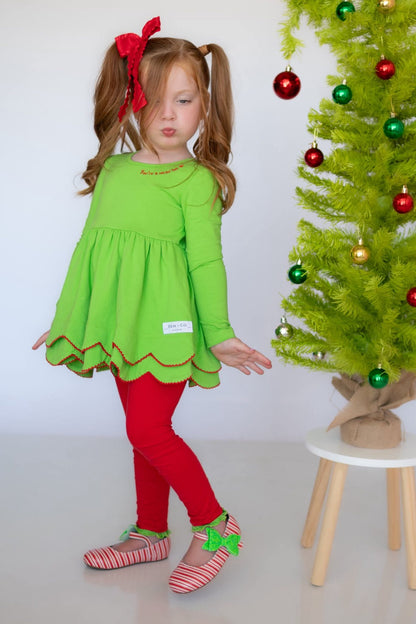 Candy Cane Cece shoes with interchangable bow