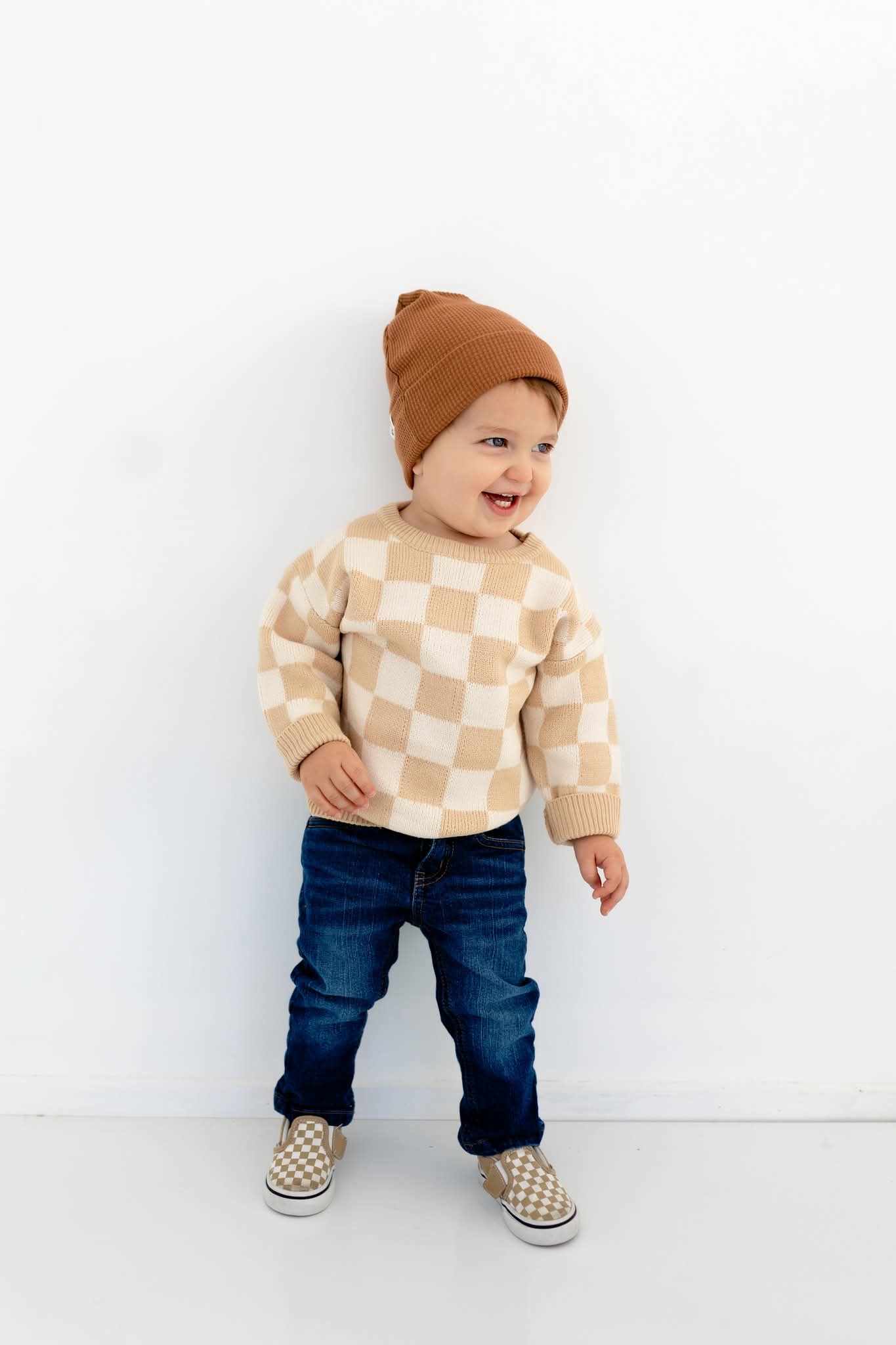 Checkered sweater
