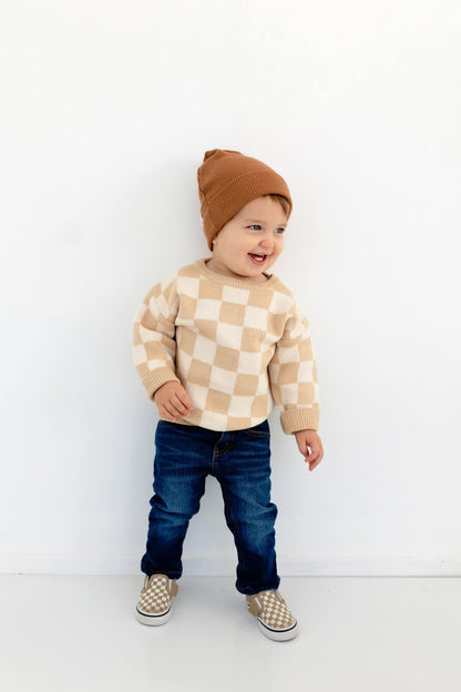 Checkered sweater