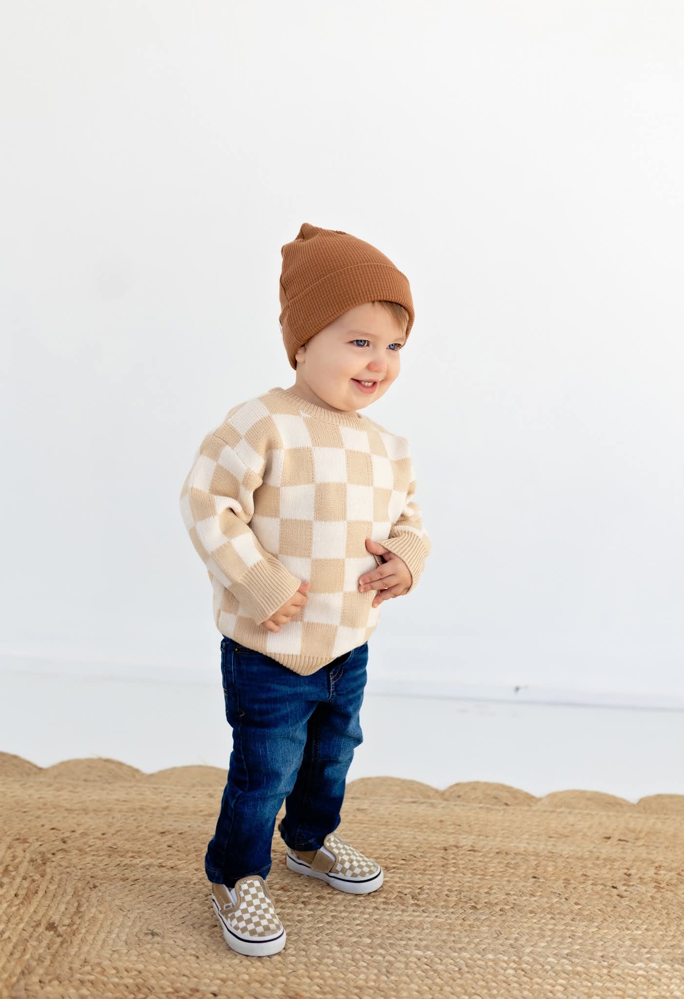 Checkered sweater