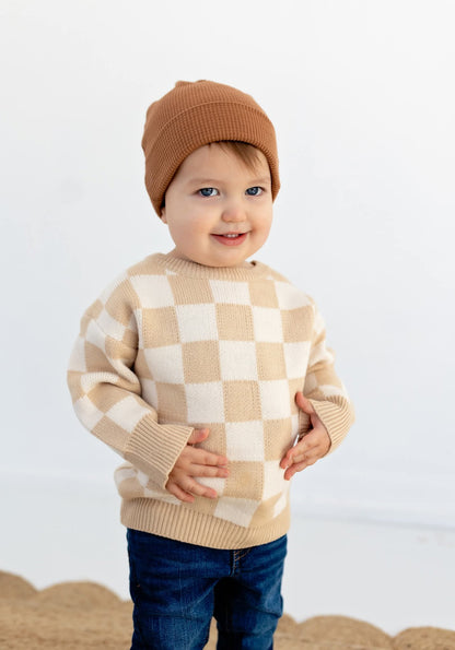 Checkered sweater