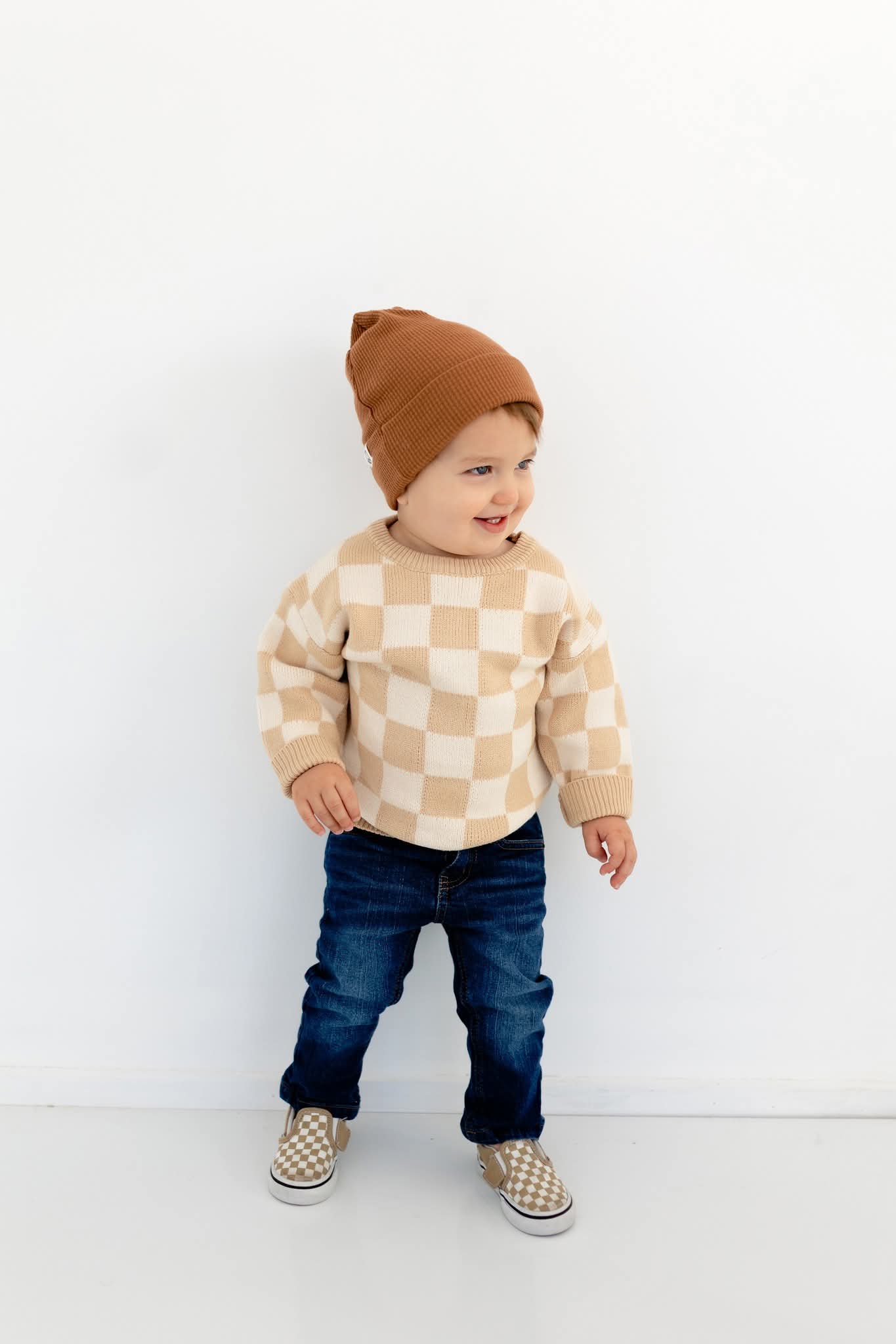 Checkered sweater