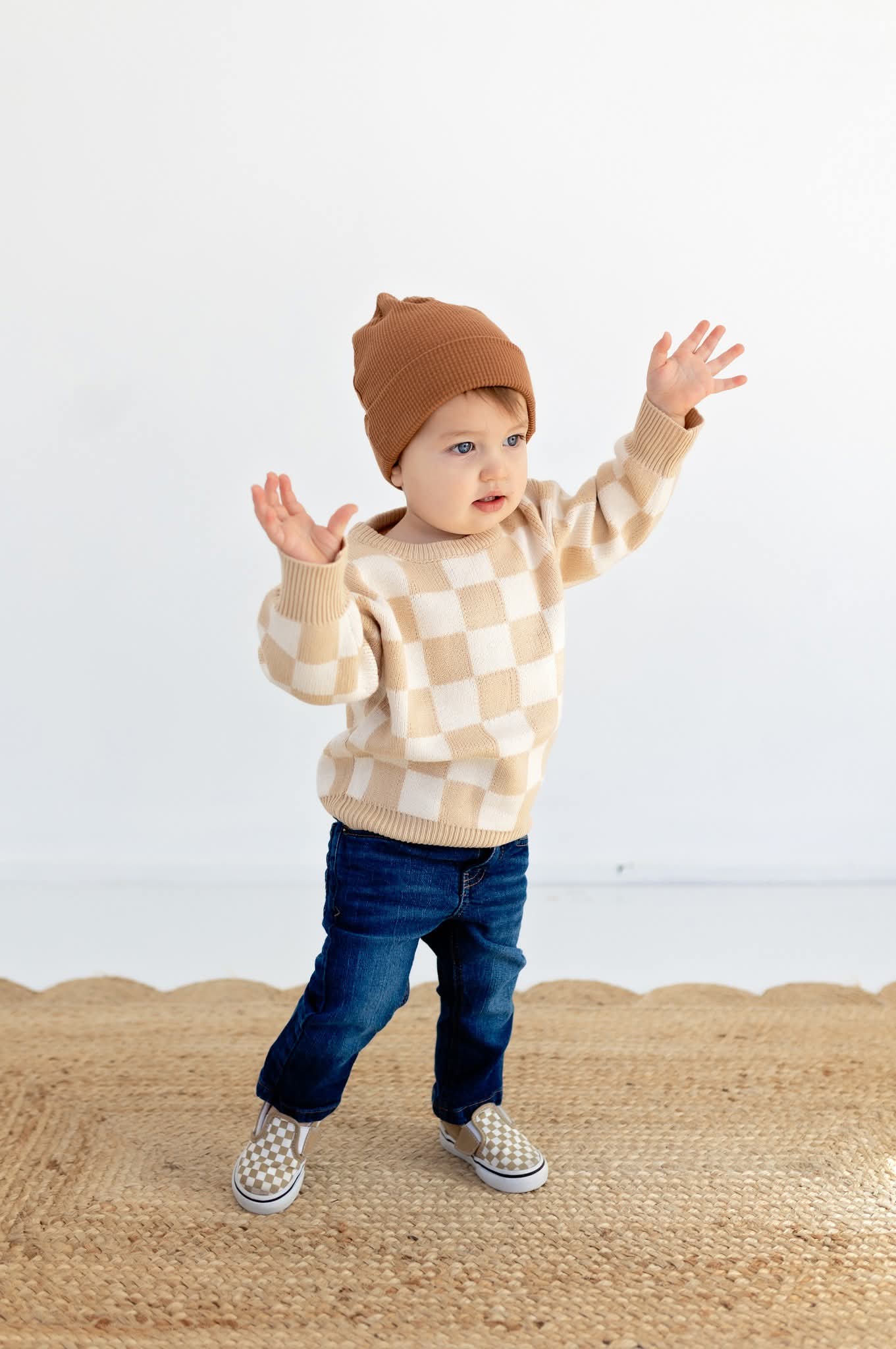 Checkered sweater