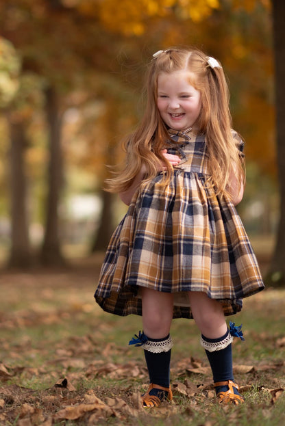 Lace trim bow knee high Socks