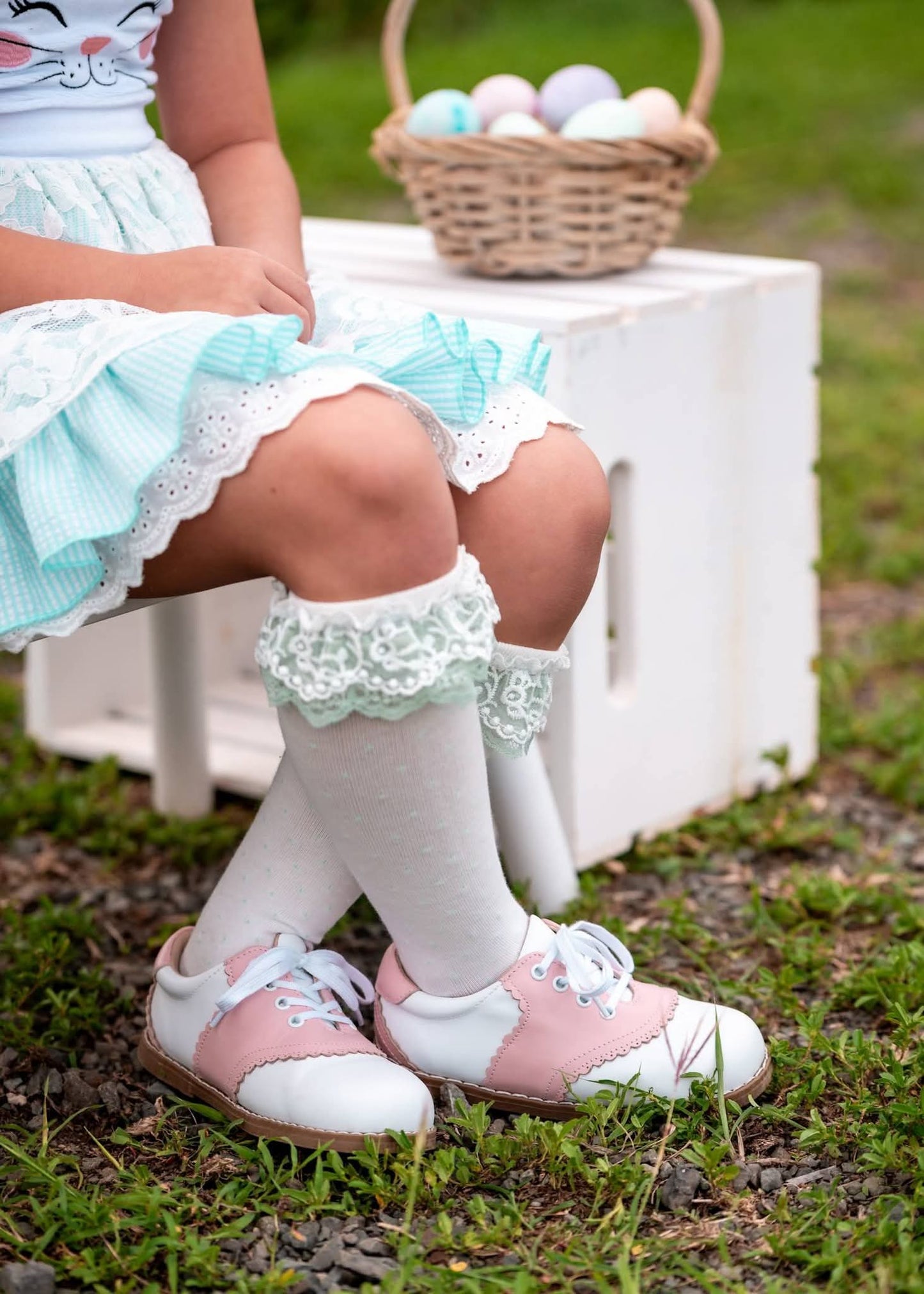 Saddle sweetheart girls vintage shoe - ready to ship