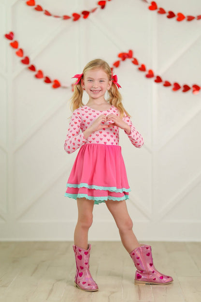Love Story Embroidered heart cowboy boots