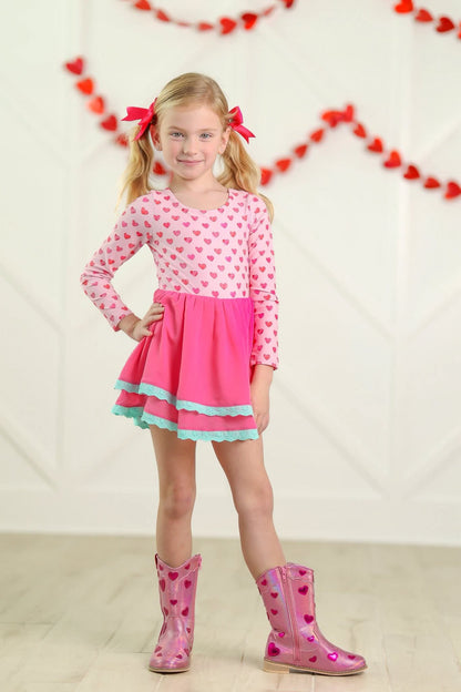 Love Story Embroidered heart cowboy boots