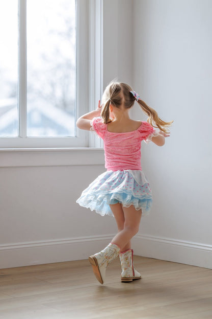 Braided floral cowboy boots - Kids and Adult