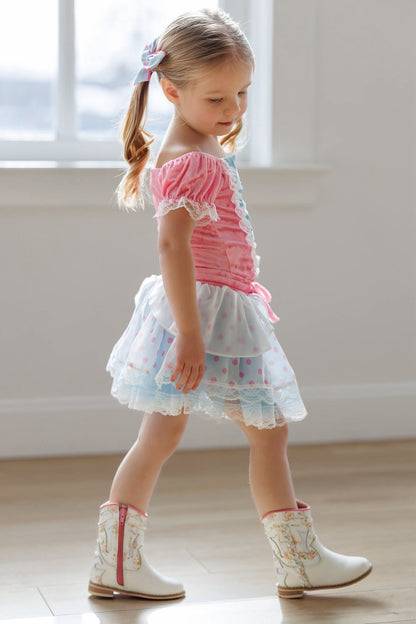 Braided floral cowboy boots - Kids and Adult