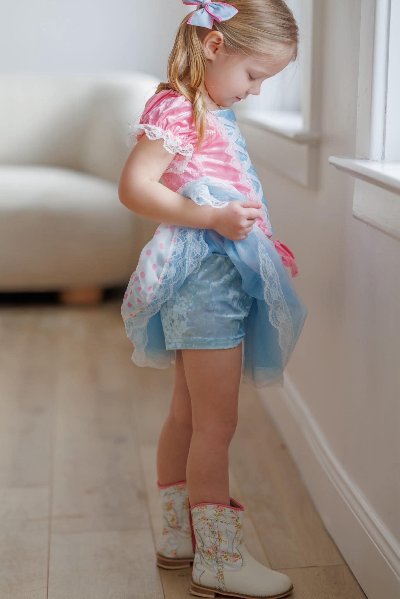 Braided floral cowboy boots - Kids and Adult