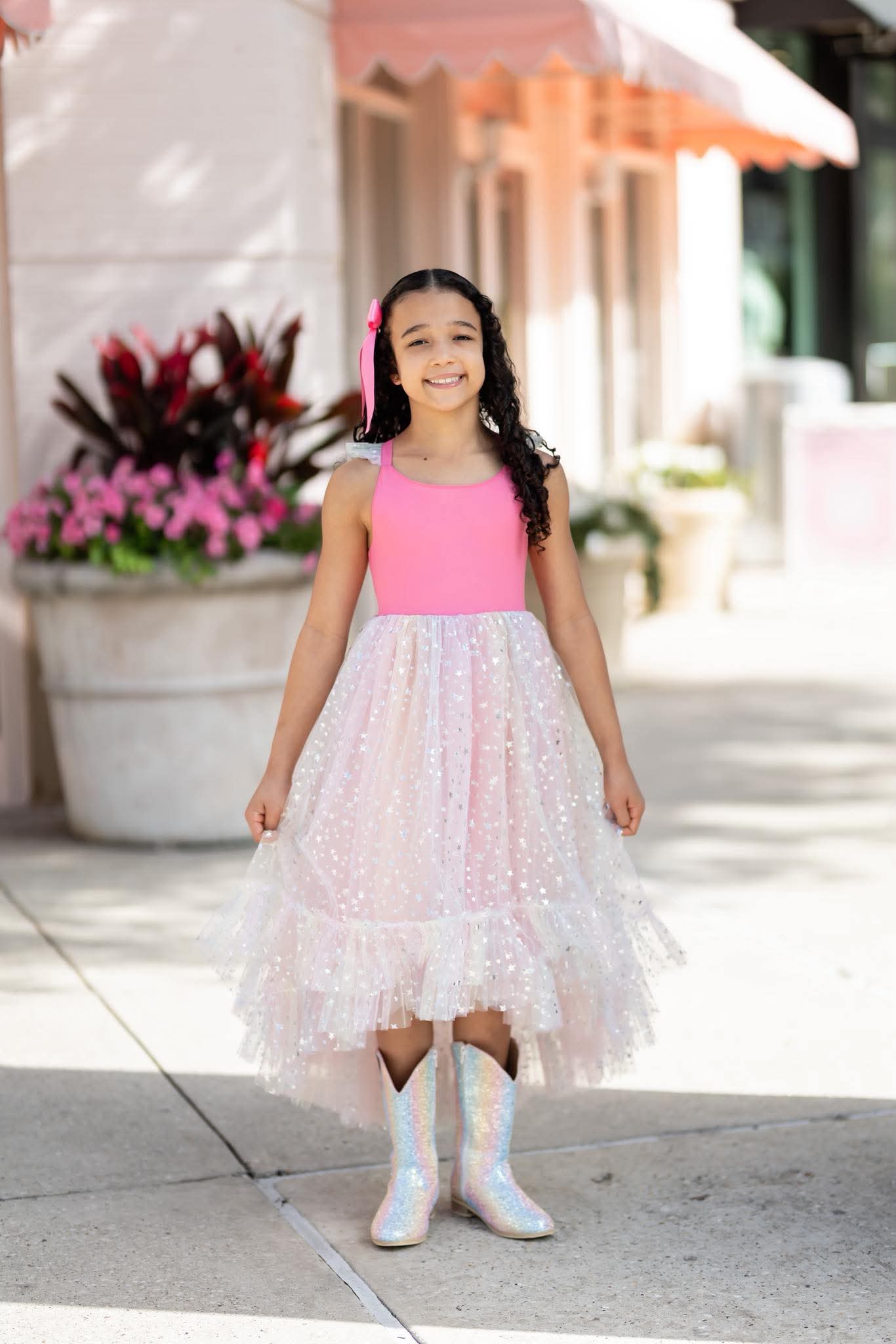 Everything that glitters ombre pastel Boots - RUNS SMALL SIZE UP