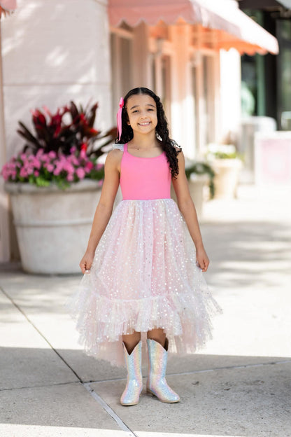Everything that glitters ombre pastel Boots - RUNS SMALL SIZE UP