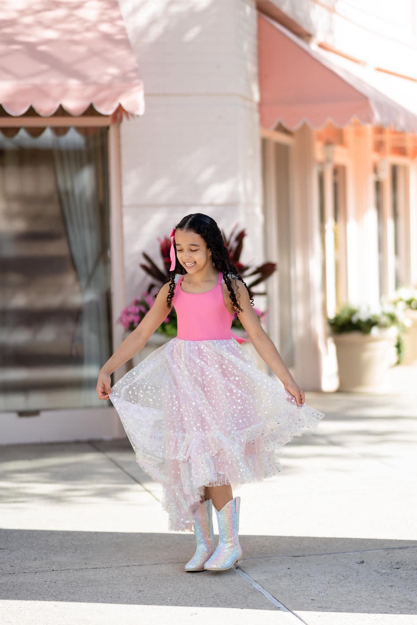 Everything that glitters ombre pastel Boots - RUNS SMALL SIZE UP