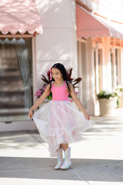 Everything that glitters ombre pastel Boots - RUNS SMALL SIZE UP