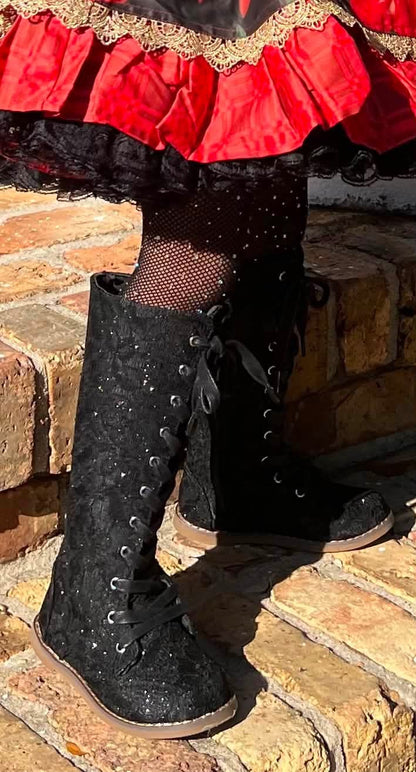 Luxe Tall Lace Boots - ready to ship