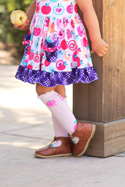 Apple Knee high Socks