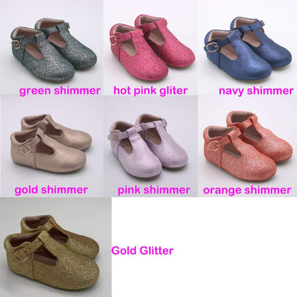 Tbar Shimmer & glitter mary janes