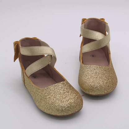 Abigale bow back ballet flats- Shimmer & Glitter