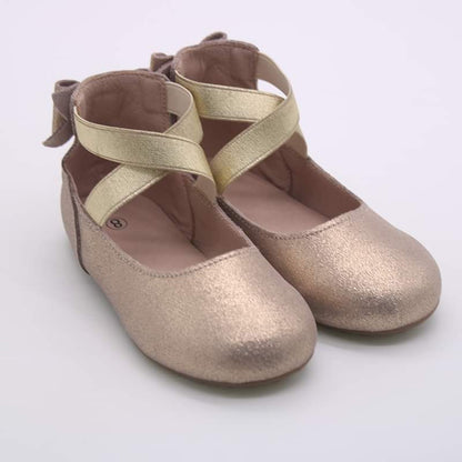 Abigale bow back ballet flats- Shimmer & Glitter