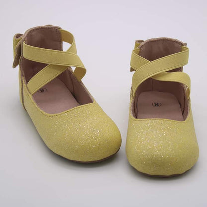 Abigale bow back ballet flats- Shimmer & Glitter