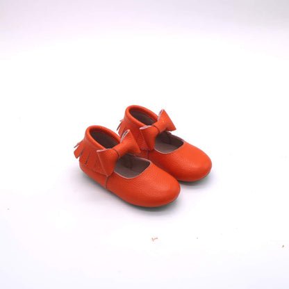 The great pumpkin and primary bow moccasins