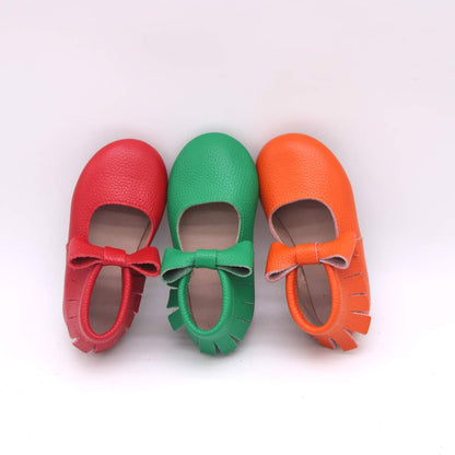 The great pumpkin and primary bow moccasins
