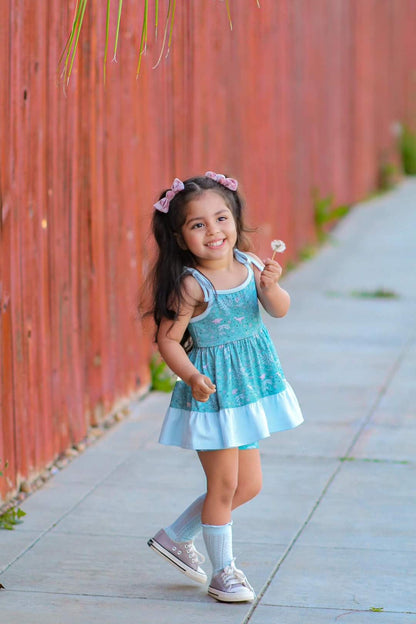 Pastel ruffle top heart socks