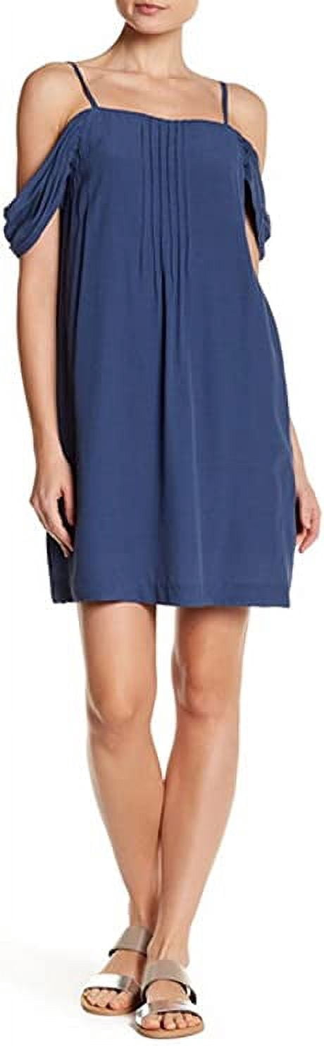 Greylin Riya Cold Shoulder Dress Blue, Large