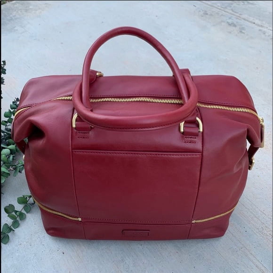 Hobo Women's Fast Lane Leather Satchel Wine