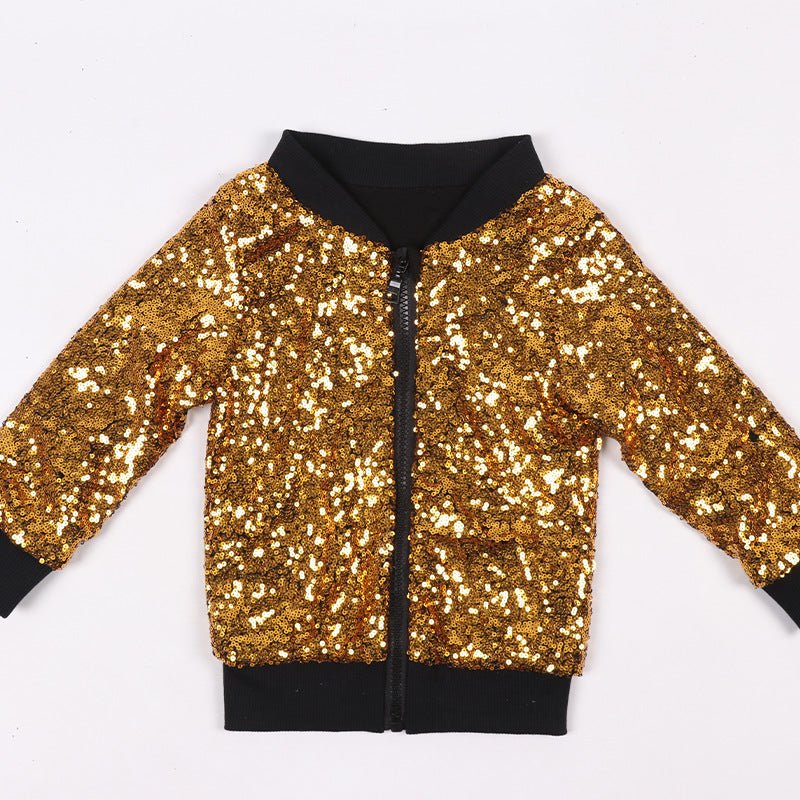 Pop star sequin bling jacket - solid & rainbow