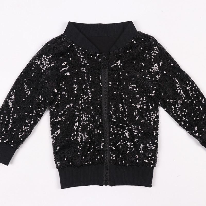 Pop star sequin bling jacket - solid & rainbow