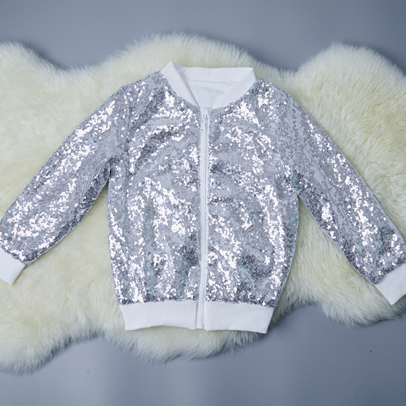 Pop star sequin bling jacket - solid & rainbow