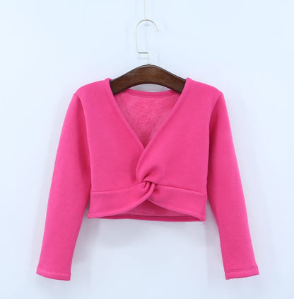 Ballet dance crop sweater pullover (fleece lined)